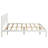 Headboard Included Full Platform Bed, White, No Box Spring Requirement-1184171387-1184171384