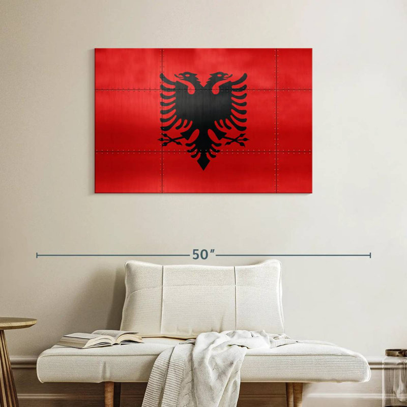 Drapeau de l'Albanie Borges, H 26 po x l 39 po