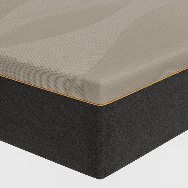 Matelas en mousse viscoélastique imprégnée de gel moyenne Alwyn Home Adamsburg, Très grand lit, 14"