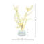 Blanched Eucalyptus Arrangement in Marbled Ceramic Vase