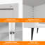 Armoire d'appoint avec tablette ouverte 72,8 po H