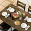 Ensemble de salle à manger à quatre pieds Ohmer pour 4 personnes, ensemble de table de salle à manger pour 4 personnes, table de cuisine en bois avec chaises rembourrées-1103661233-1103661232