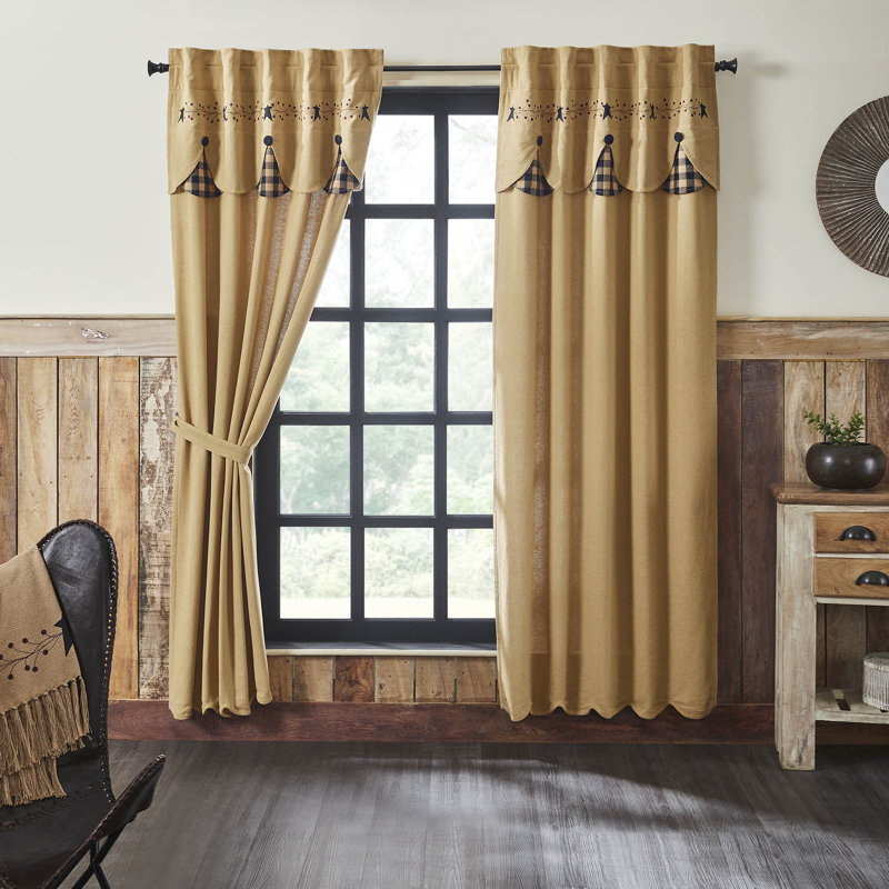Cairra Cotton Blend Room Darkening Curtain Pair, 40" W x 84" L