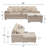 Alden 100" W Reversible Sectional with Down-Filled Cushions-1664948560
