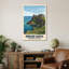 Dunluce Castle, Northern Ireland - Romantic Coastal Castle Travel Poster. Giclee Print On Wrapped Canvas. Wall Art, Home Decor - Castles & Palaces, Northern Ireland - Wrapped Canvas Print-935630862