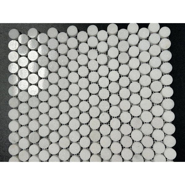 Thassos Penny Round Polished