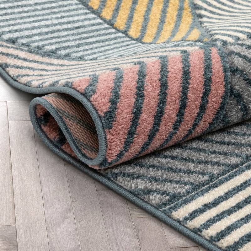 Ruby Geometric Area Rug, Rectangle 160 x 220cm
