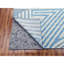 Tapis bleu en laine noué à la main 9 pi x 12 pi de la collection Art Deco 33BB2BC5AE06475AB0F93EEF0AC8CF46