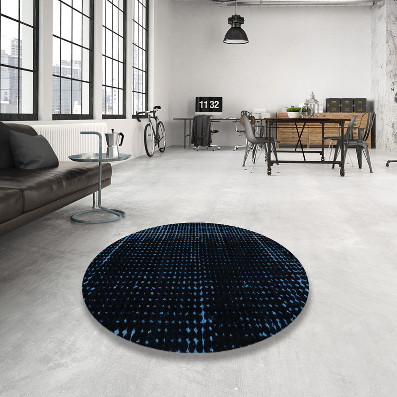 Tapis abstrait moderne 5098, Rond 7 pi