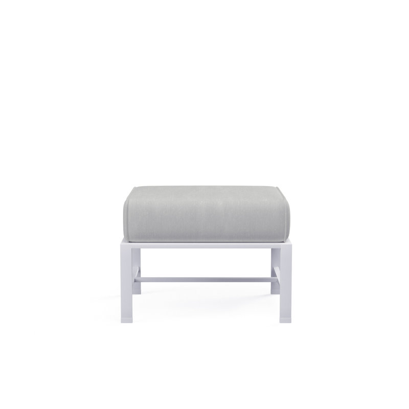 Bristol Outdoor Ottoman, Canvas Granite Sunbrella®