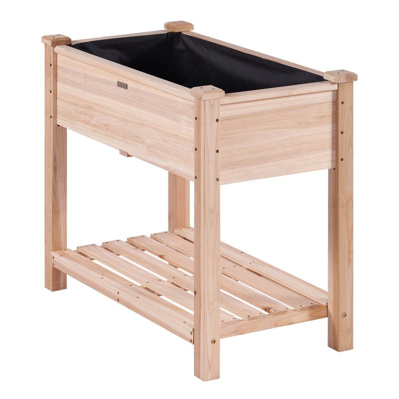 Carlishia Wood Raised Garden Bed