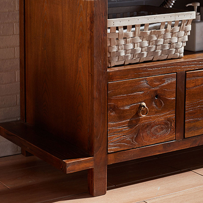 Pastoral style retro bathroom Vanity