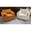 Le fauteuil pivotant simple de 40 po de largeur Rayel est confortable et profond-1513538973