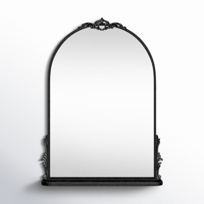 Canoby Metal Arch Mirror with Shelves