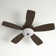 52"  5 - Blade Standard Ceiling Fan with Pull Chain and Light Kit Included