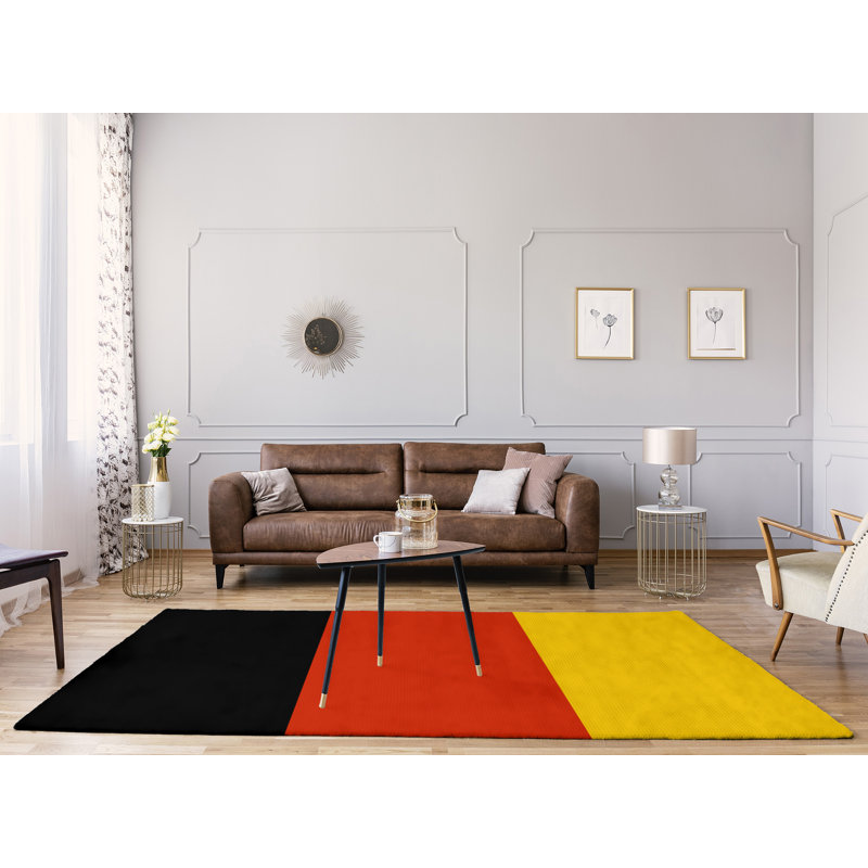 Tapis rouge à rayures de hockey national, Rectangle 9 pi x 12 pi
