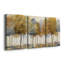 Golden Forest - Ensemble de 3 peintures sur toile tendue-23075092