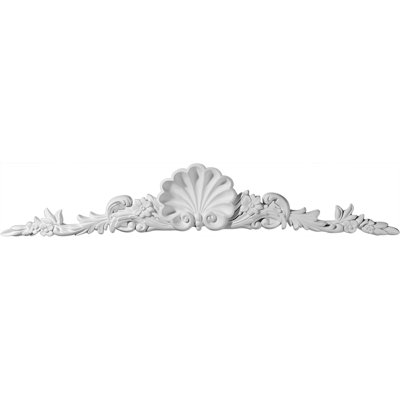Shell 5.5'' H x 34.5'' W x 1.75'' D Urethane Onlay Scroll