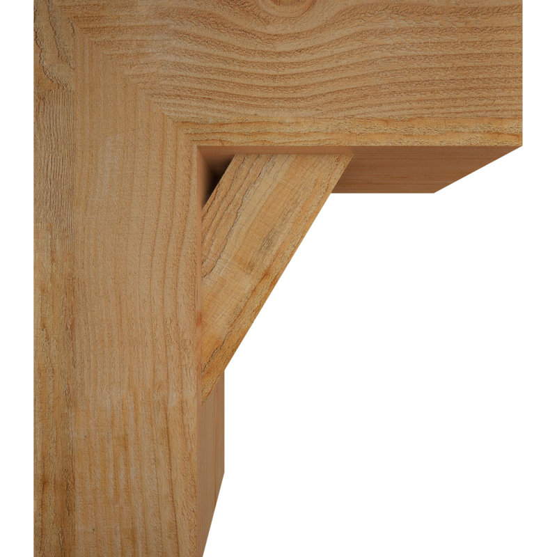 Support de bloc traditionnel avec entretoise décalée, 22 X 18, Sapin Douglas de l 8 po (scié brut)