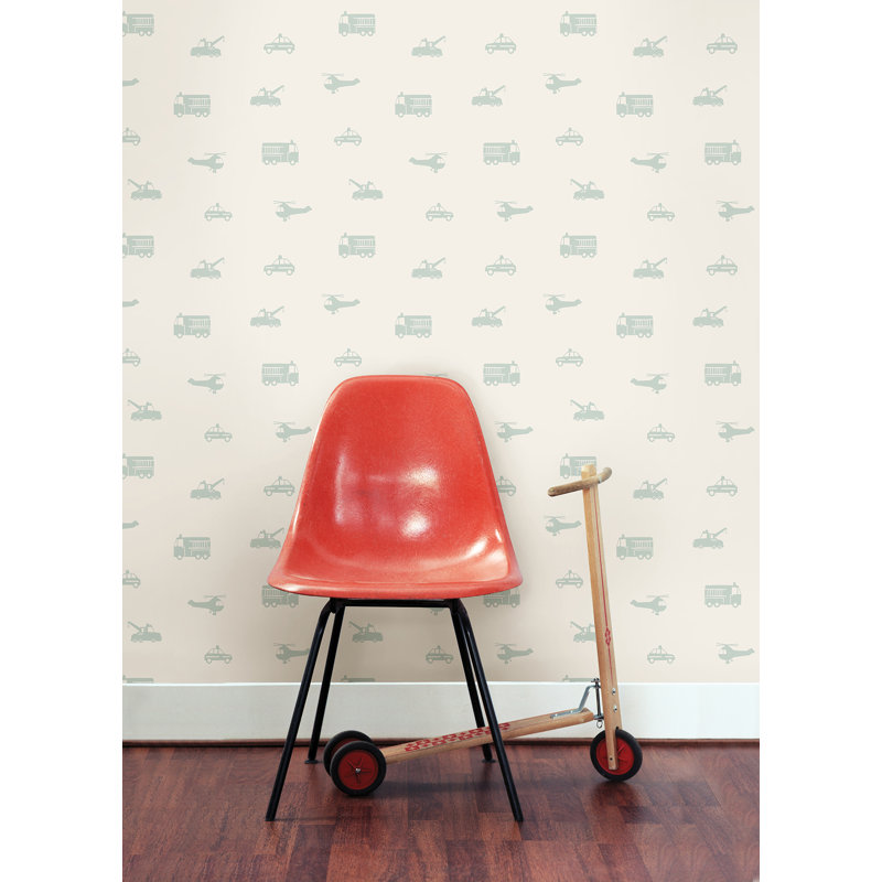 Rouleau de papier peint Morais Briony L 33 pi x l 20,9 po Morais, Sauge
