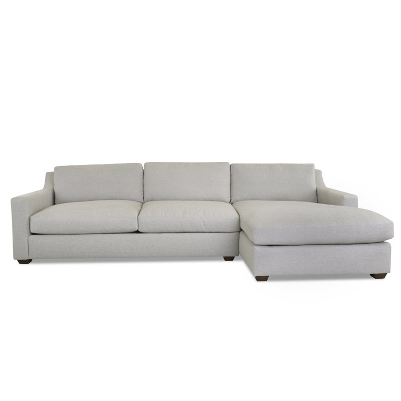 Canapé modulaire 2 pièces Rhodes, Orienté vers la droite, Velours Bella Performance cacao Bella