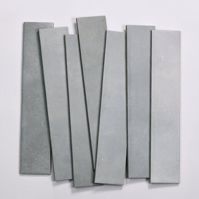Celine 2.5" x 12" Porcelain Wall & Floor Tile, Blue