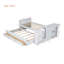 Lit plateforme simple en bois avec bureau intégré et tablette de rangement pour petits espaces-1794105766
