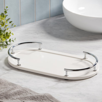 Plateau de courtoisie (garniture en acier inoxydable) de Dubaï