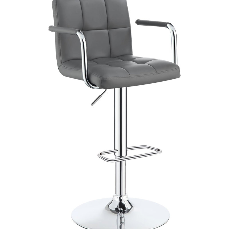 Contemporary Seat - Grey , Metal And Base Modern Adjustable Comfortable