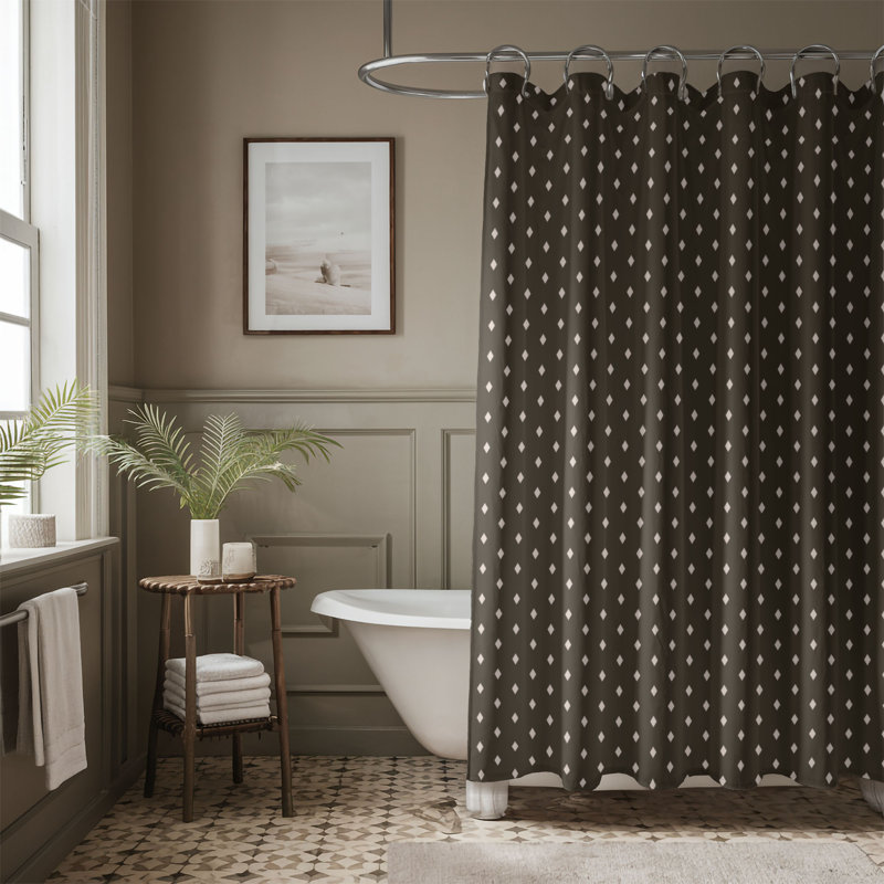 Motif rustique - Rideau de douche Premium, H 74 po x l 71 po