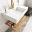 Meuble-lavabo flottant mural 30 po avec lavabo rectangulaire intégré