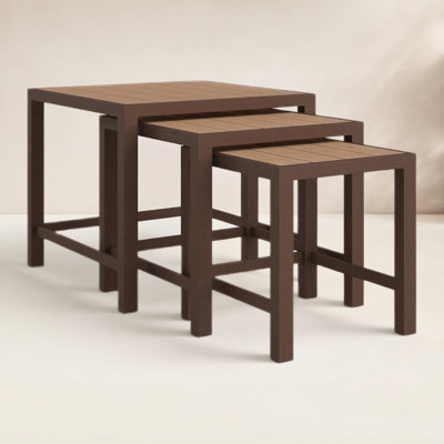 Aluminum 3 Nesting Coffee Table