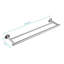 Porte-serviettes mural en acier inoxydable 23,6 po-114892662
