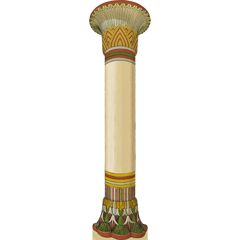 Colonne égyptienne ancienne découpée en carton 90 po