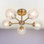 Aamilah Glass Semi Flush Mount
