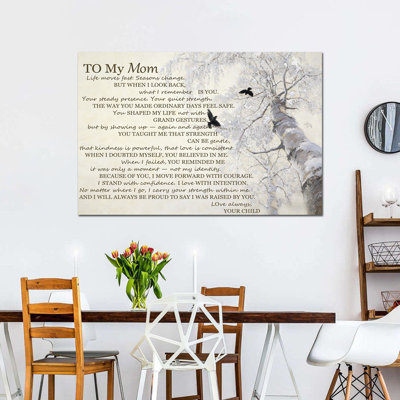  Art mural de fête des mères pour le salon, chambre à coucher, décoration murale originale, cadeaux de fête des mères uniques pour maman, grand-mère, épouse, sœur, art mural, anniversaire, maman, art mural 24 po x 32 po