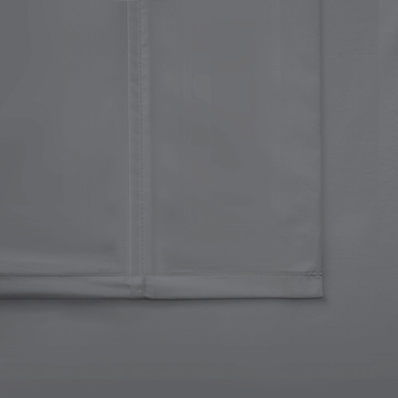 Vince Camuto 400TC Percale Cotton Sheet Set, Full Sheet Set + Fitted Sheet + 2 Pillowcases, Gray