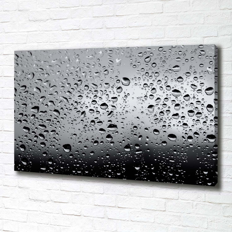 Drops Of Water - Wrapped Canvas Print