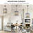6 - Light Dimmable Lantern Rectangle Chandelier-799061083