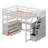 Kids Full Loft Bed with Drawers-2132386116