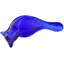 Mid 20th Century Handblown Cobalt Blue Murano Art-glass Bird Figurine