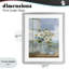 «Seaside Floral Bouquet Window», reproduction d'art sous verre, design par Carol Robinson-330781645-330781648