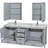 Sheffield 80" Freestanding Double Bathroom Vanity with Marble Top with Medicine Cabinets-2096675501-2068047607