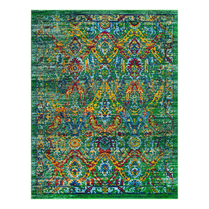 Erkam Oriental Indoor Rug, Rectangle 7'10" x 10'