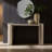 Modern Marble Mdf Sofa Console Table, Space-saving Design For Entryway