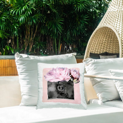 Coussin d'extérieur Stupell Industries Pink Glam Couture