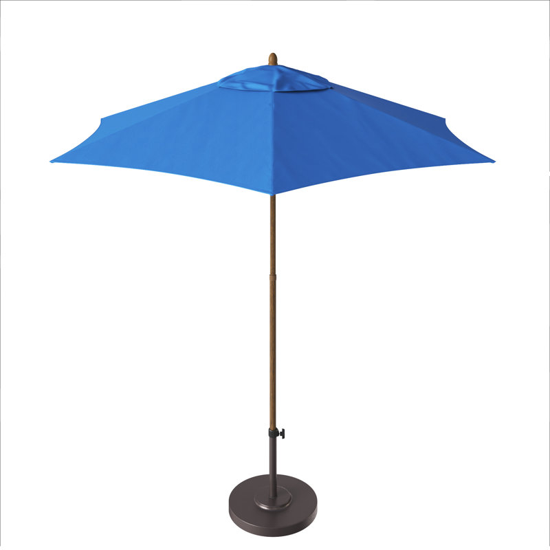 Parasol de marché Henry Street, Polyester bleu marine