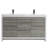 Chelsei 58.75'' Double Bathroom Vanity with Plastic Top-21792097