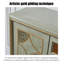 Armoire décorative en acier inoxydable American Style