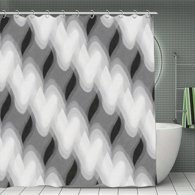 Rideaux de douche Gradient Heart Texture, 71 x 71